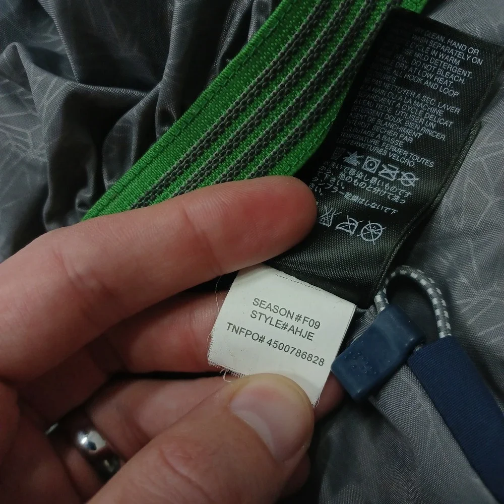 North Face Jacket Mens‎ Medium Blue Full Zip Hooded Outdoor Hyvent